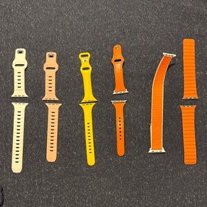 Apple Watch 38/40mm Silicone & Leather Replacement Bands Bundle!